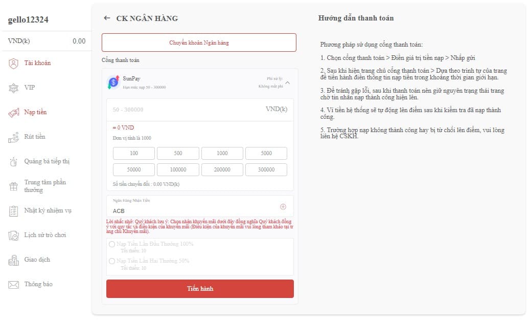 Casino Mb66 với các chính sách giao dịch nạp và rút tiền cực kỳ linh hoạt